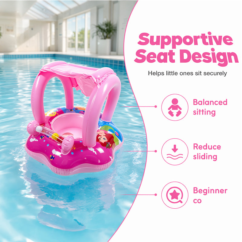 Yacht-Shaped Inflatable Kids Pool Float