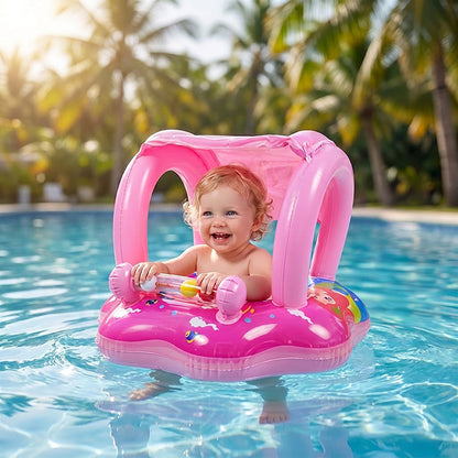 Yacht-Shaped Inflatable Kids Pool Float