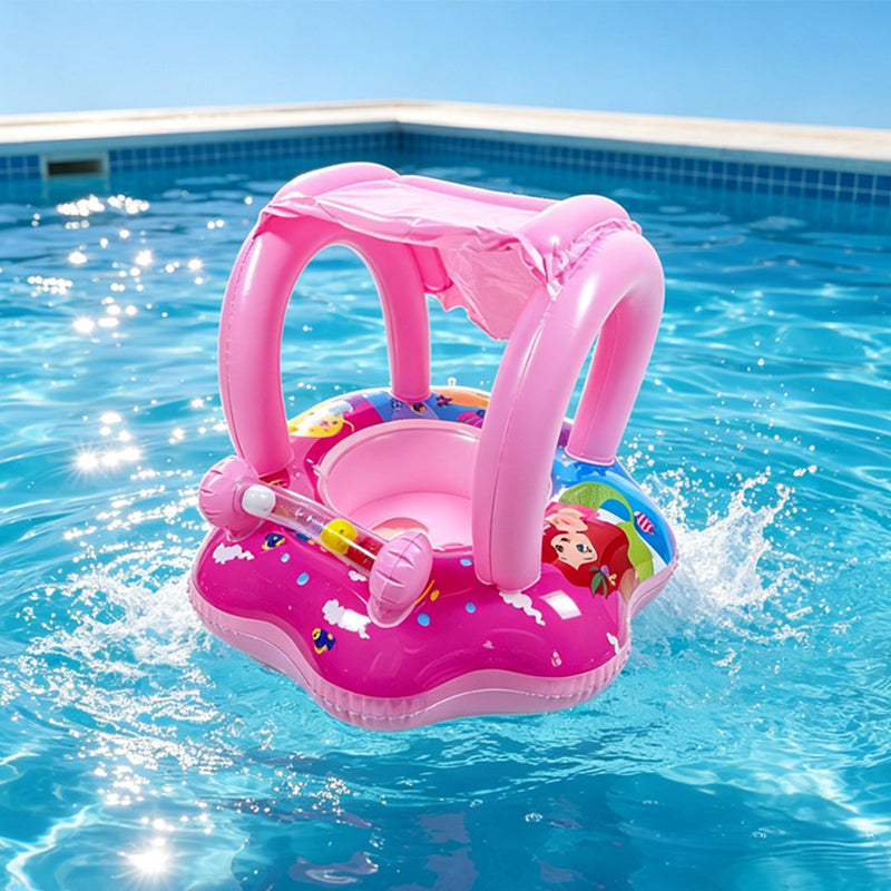 Yacht-Shaped Inflatable Kids Pool Float