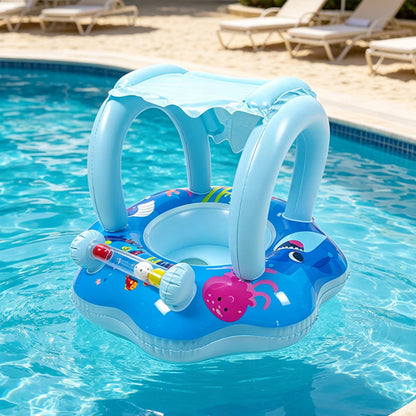 Yacht-Shaped Inflatable Kids Pool Float