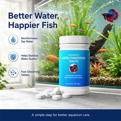 Aquarium Dechlorinator Water Conditioner Tablets