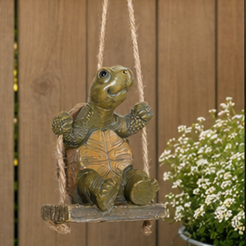 ⏳Time-Limited Special⏰Whimsical Turtle Swing Decor – A Charming Hanging Ornament for Garden, Patio & Indoor Spaces 🌿✨