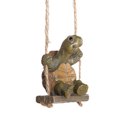 ⏳Time-Limited Special⏰Whimsical Turtle Swing Decor – A Charming Hanging Ornament for Garden, Patio & Indoor Spaces 🌿✨