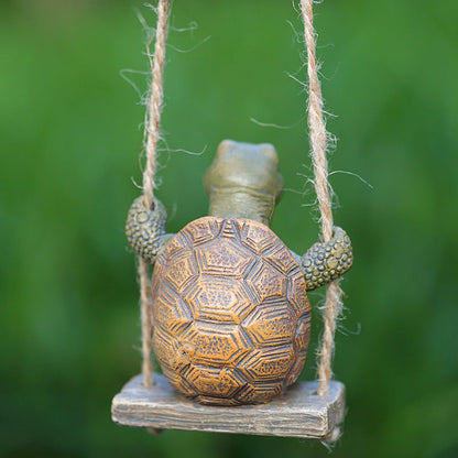 ⏳Time-Limited Special⏰Whimsical Turtle Swing Decor – A Charming Hanging Ornament for Garden, Patio & Indoor Spaces 🌿✨