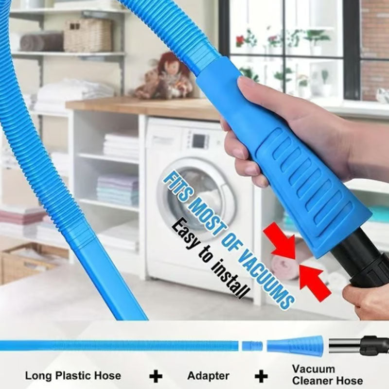 ⏰Limited Time Sales - save 50% OFF🧹 Tumble Dryer Vent Cleaner Kit – 2-Piece Lint Removal Brush & Vacuum Attachment 🌬️