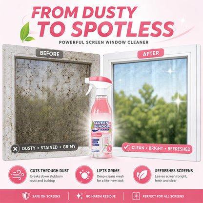 Multi-Use No-Removal Screen Window Cleaner Spray