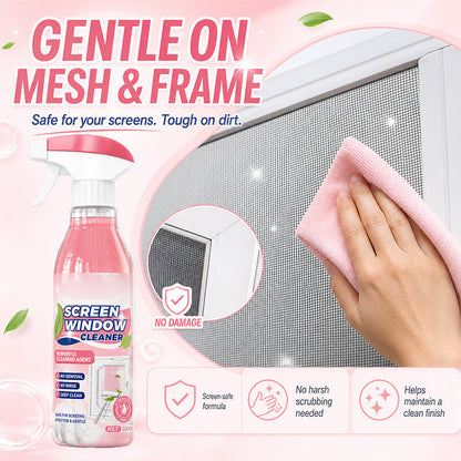 Multi-Use No-Removal Screen Window Cleaner Spray