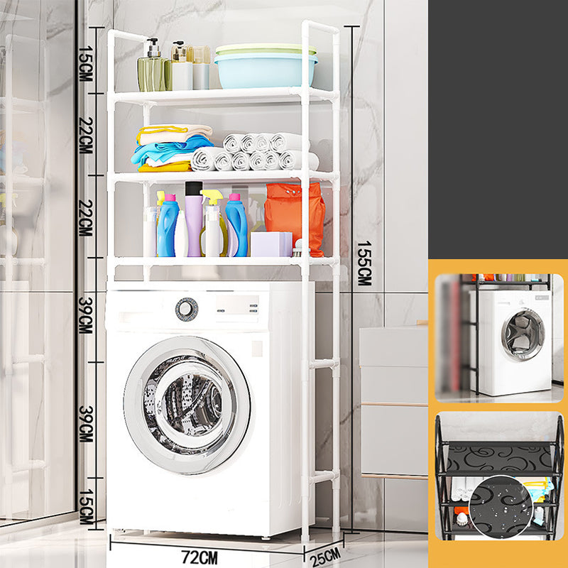 🗄️61% OFF NOW ! 🧺No-Drill Over-Washer Storage Rack, Waterproof Rustproof Laundry & Bathroom Organizer Shelf for Space Saving