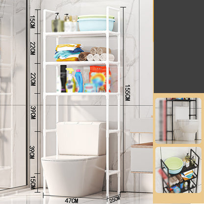 🗄️61% OFF NOW ! 🧺No-Drill Over-Washer Storage Rack, Waterproof Rustproof Laundry & Bathroom Organizer Shelf for Space Saving
