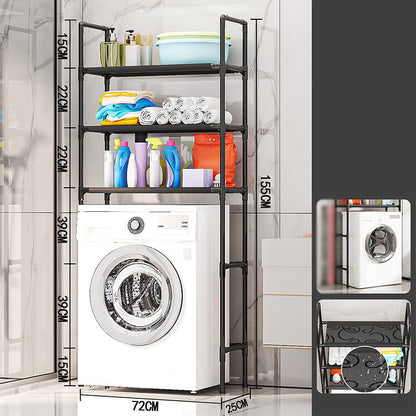 🗄️61% OFF NOW ! 🧺No-Drill Over-Washer Storage Rack, Waterproof Rustproof Laundry & Bathroom Organizer Shelf for Space Saving