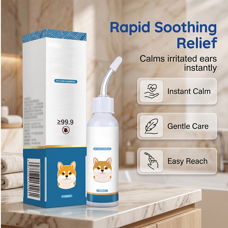 📢📢50% OFF !! ⏰Gentle Pet Ear Cleaner Solution