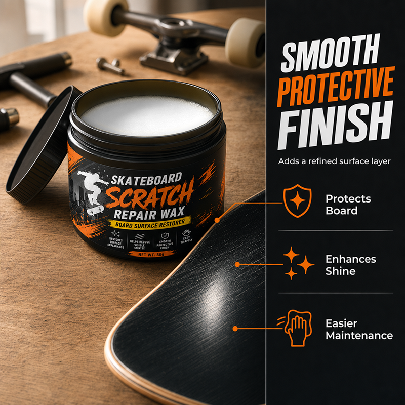 🥳2026 HOT SALE🥳💞50K+ SOLD!🛹✨ 50% OFF! Skateboard Scratch Repair Cream – Reduces scuffs, restores surface shine. Easy sponge application. A quick refresh for your deck! 🧽💨