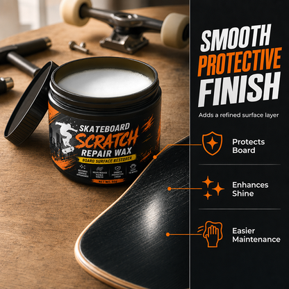 🥳2026 HOT SALE🥳💞50K+ SOLD!🛹✨ 50% OFF! Skateboard Scratch Repair Cream – Reduces scuffs, restores surface shine. Easy sponge application. A quick refresh for your deck! 🧽💨