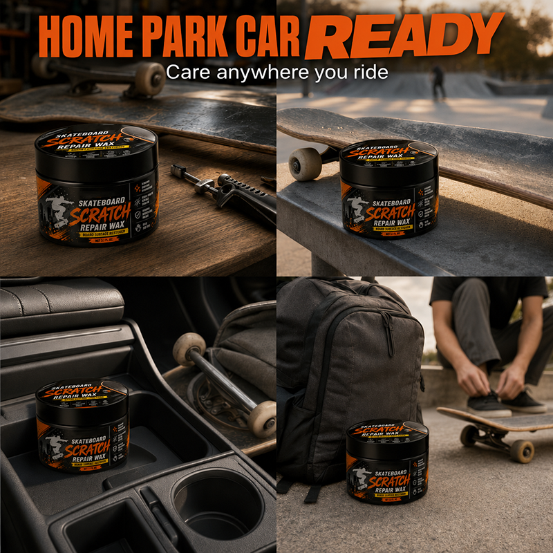 🥳2026 HOT SALE🥳💞50K+ SOLD!🛹✨ 50% OFF! Skateboard Scratch Repair Cream – Reduces scuffs, restores surface shine. Easy sponge application. A quick refresh for your deck! 🧽💨