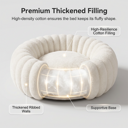 Ultra-Soft Round Calming Cat & Dog Bed