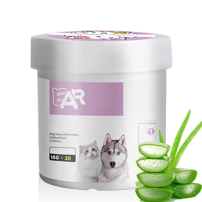 ✨️Surprise 50% Off！🐈🐕Keeping your furry friend clean matters！Natural Plant-Based Cleaning Wipes for Pet Eyes and Ears
