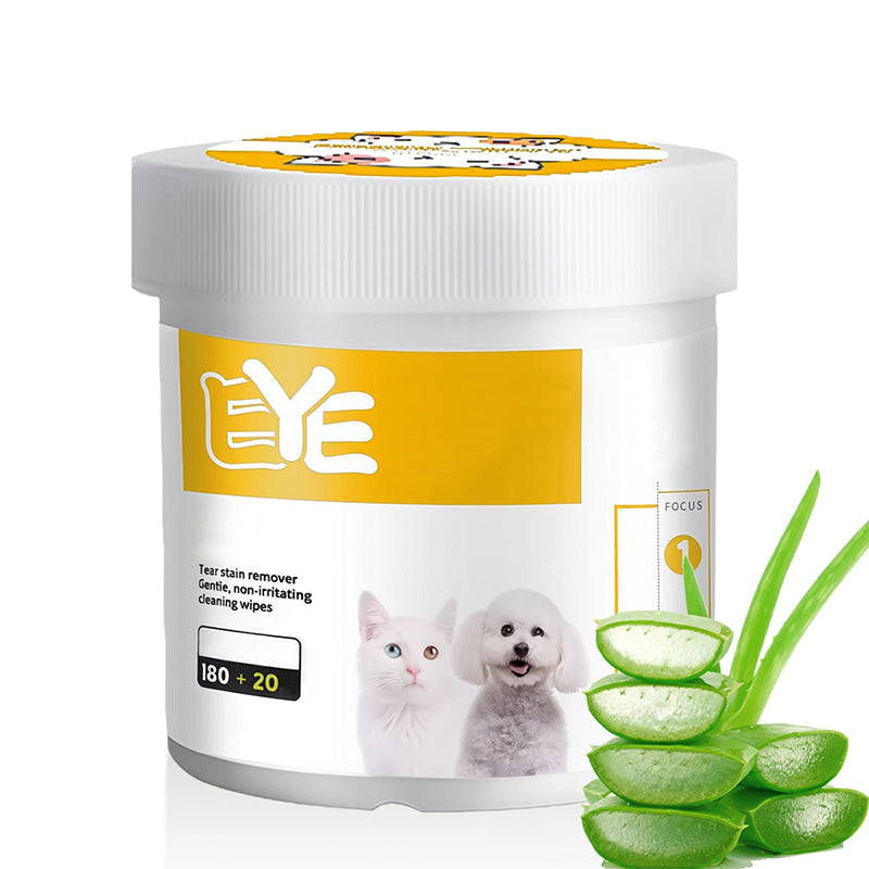 ✨️Surprise 50% Off！🐈🐕Keeping your furry friend clean matters！Natural Plant-Based Cleaning Wipes for Pet Eyes and Ears