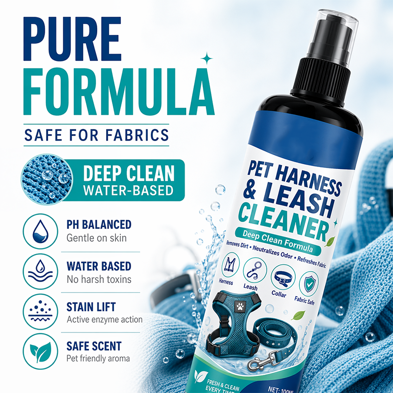 🥳2026 HOT SALE🥳💞50K+ SOLD!🐾🧴 50% OFF! Pet Harness & Leash Cleaner Spray – Instant grime remover, neutralises tough odours. pH‑balanced, gentle on fabrics – no soaking needed! ✨🛡️