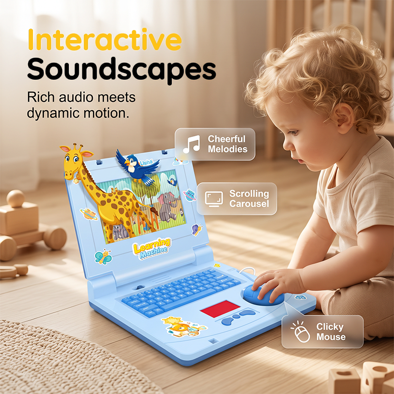 🔥Limited Time 50% Off！👧Interactive Simulation Toy Laptop🖥️