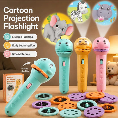Kids Story Projection Flashlight Set – 96 Images
